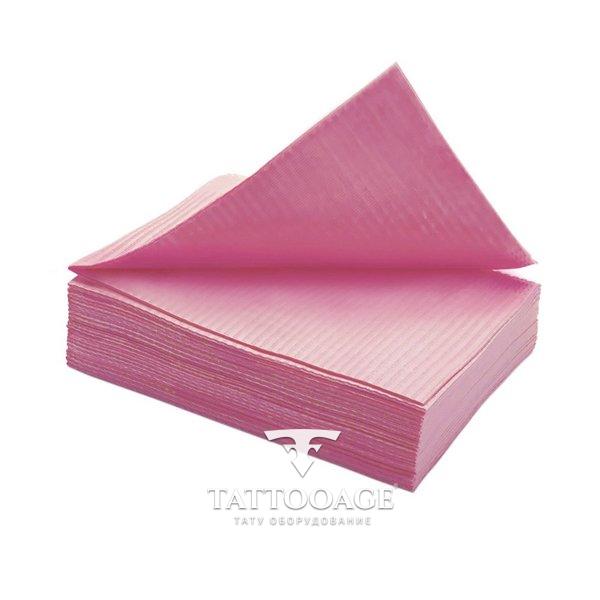 Салфетки ламинированные Euro Standart 33*45 розовые