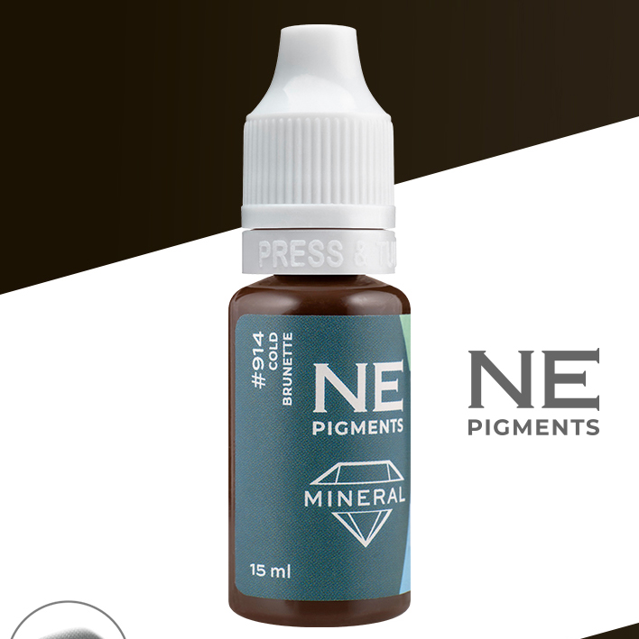 NE Pigments Минеральный пигмент Брюнет холодный №914